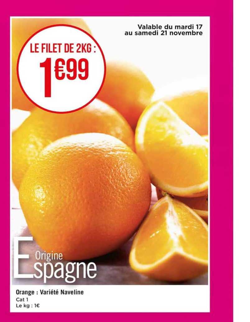 orange : variété naveline
