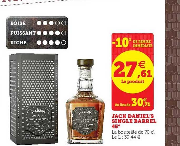pack daniel's single barrel