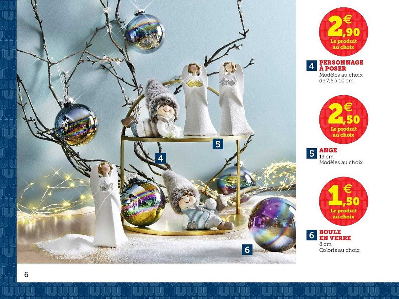 personnage à poser, ange, boule en verre