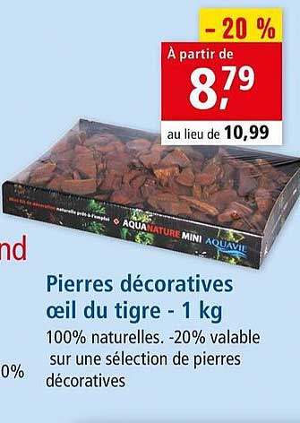 pierres décoratives œil du tigre