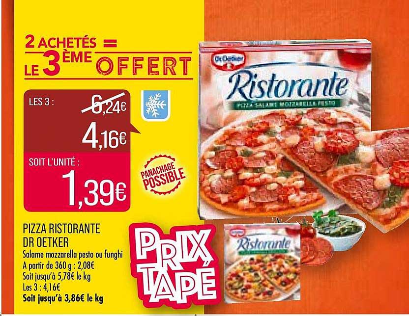 pizza ristorante dr oetker 2 achetés = le 3ème offert
