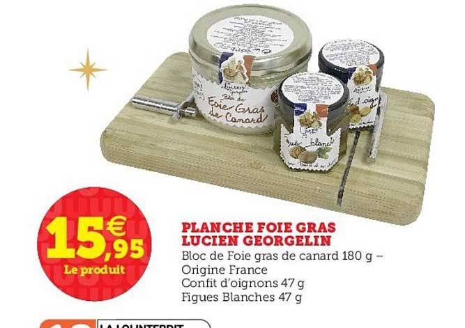 planche foie gras lucien georgelin
