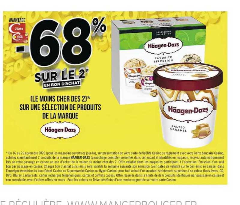 produits de marque häagen-dazs