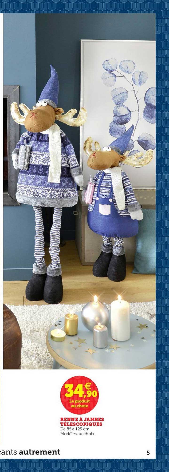 renne à jambes téléscopiques