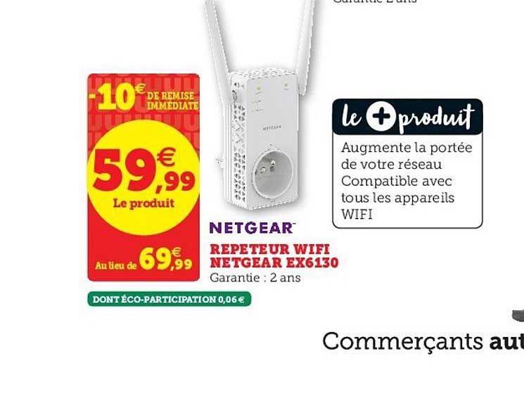 répéteur wifi netgear ex6130