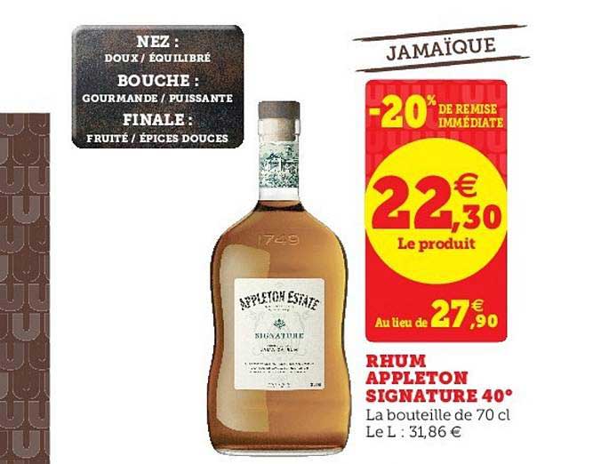 rhum appleton signature 40°