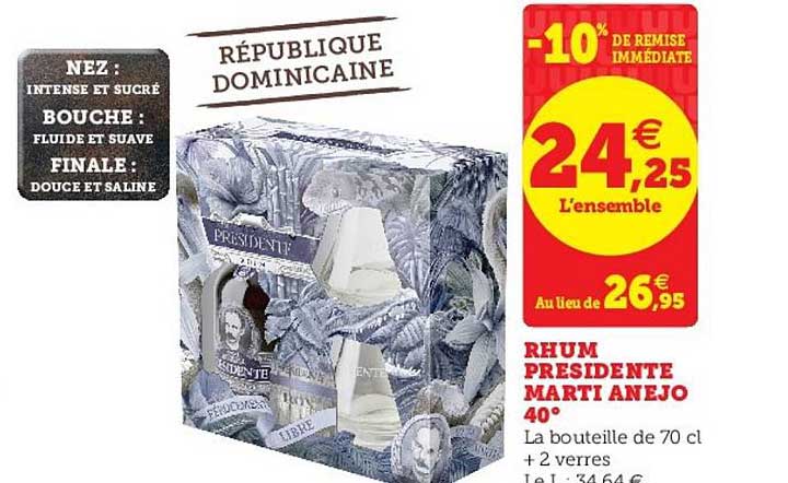 rhum présidente martin anejo