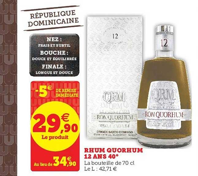 rhum quorhum 12 ans 40°