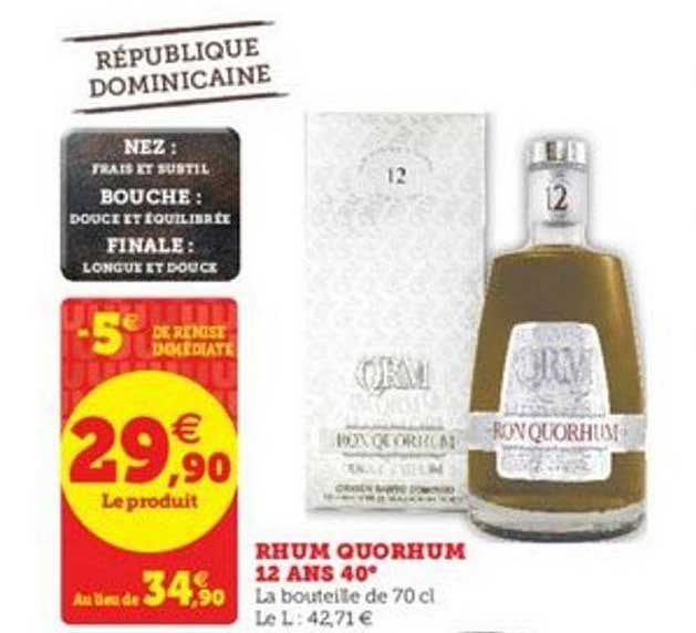 rhum quorhum 12 ans 40°