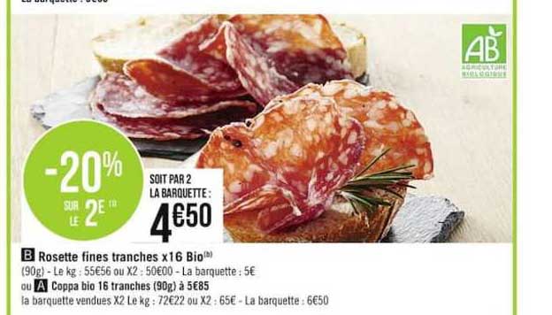 Rosette Fines Tranches X16 Bio