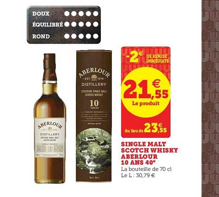 single malt scotch whisky aberlour 10 ans 40°