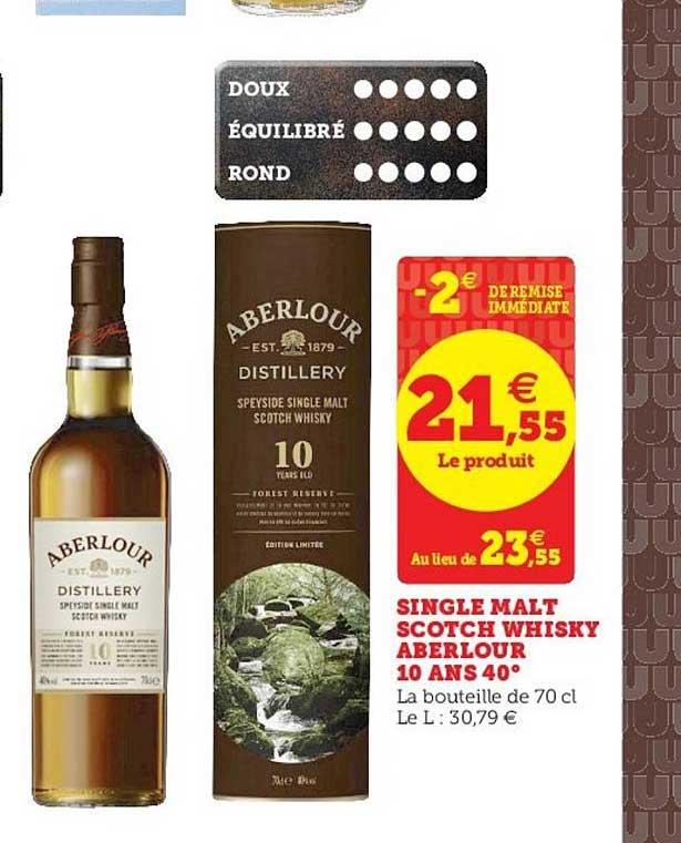 single malt scotch whisky aberlour 10 ans 40°