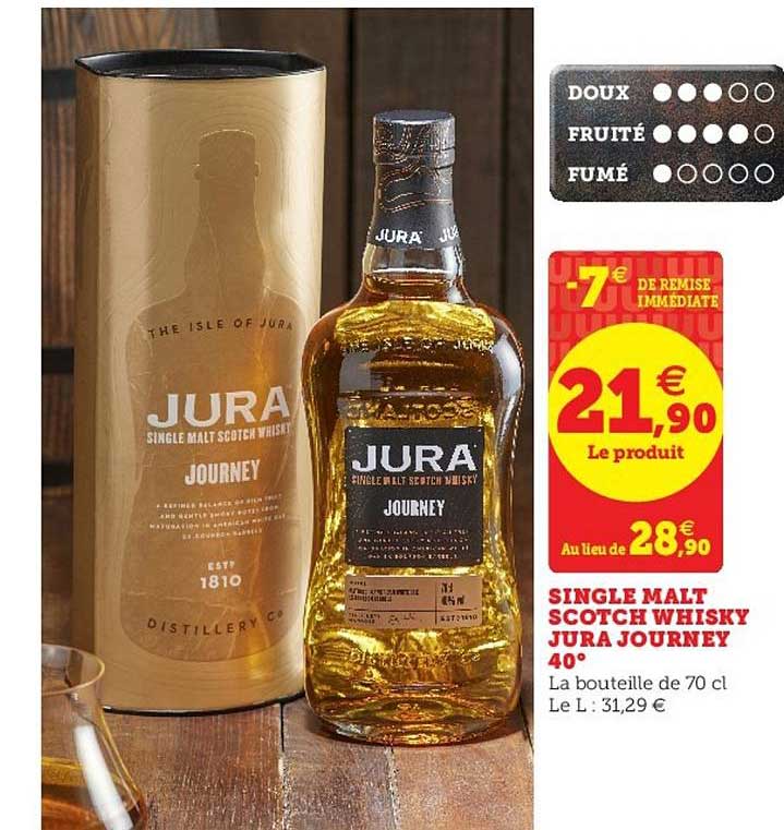 single malt scotch whisky jura journey 40°