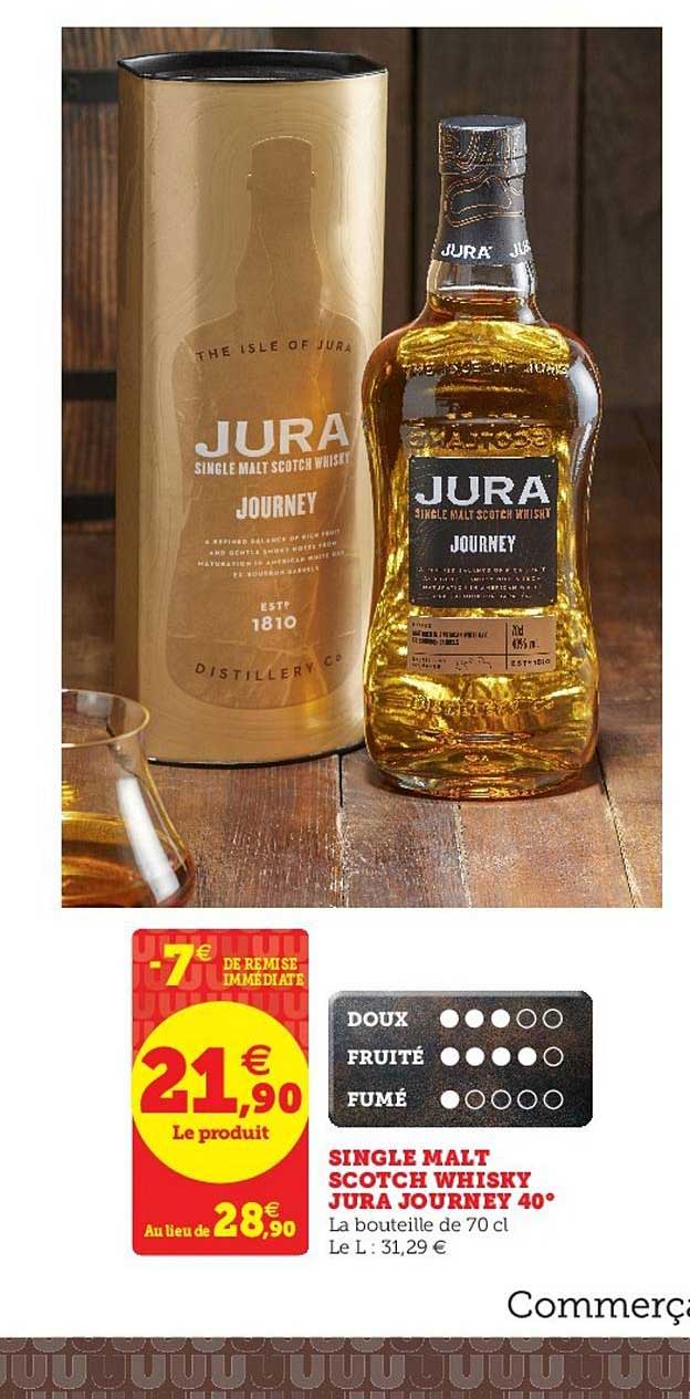 single malt scotch whisky jura journey 40°