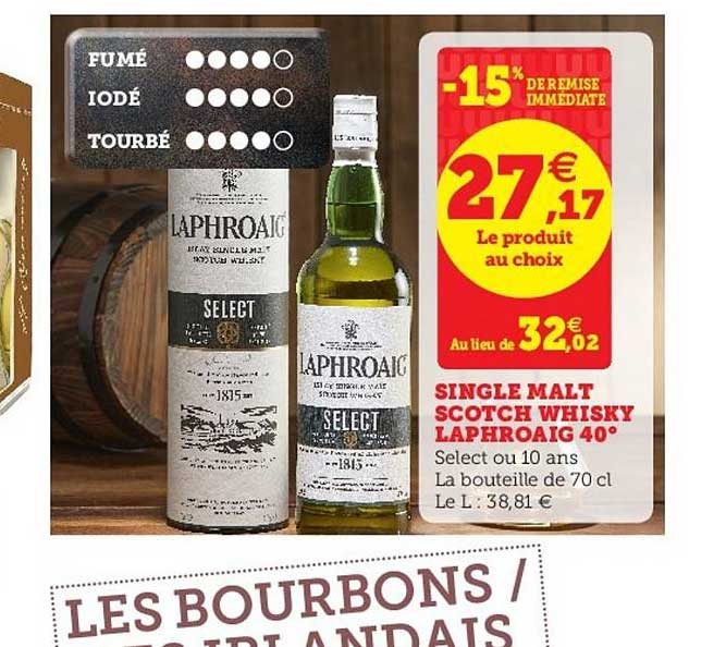 single malt scotch whisky laphroaig 40°