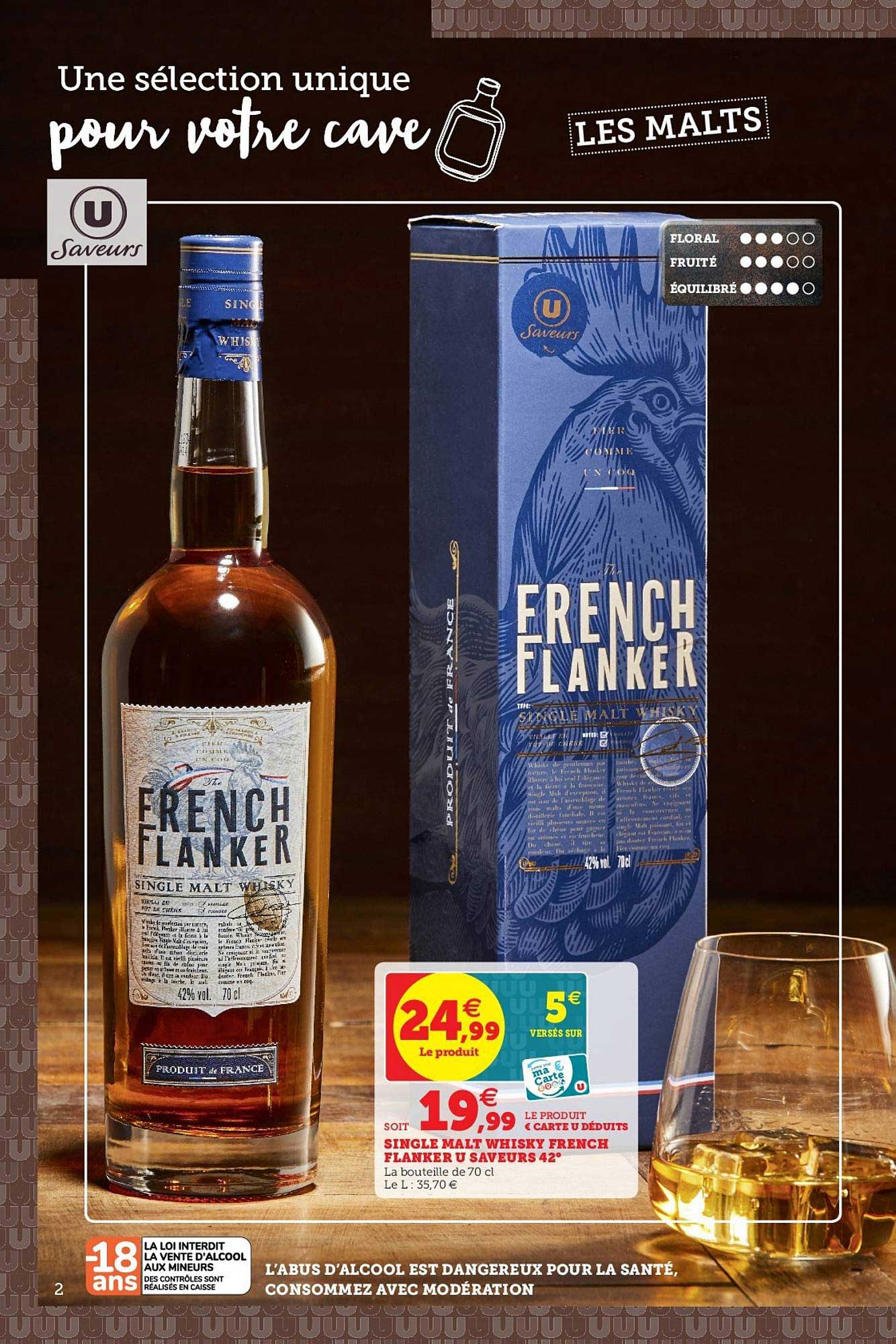 single malt whisky french flanker u saveur 42°