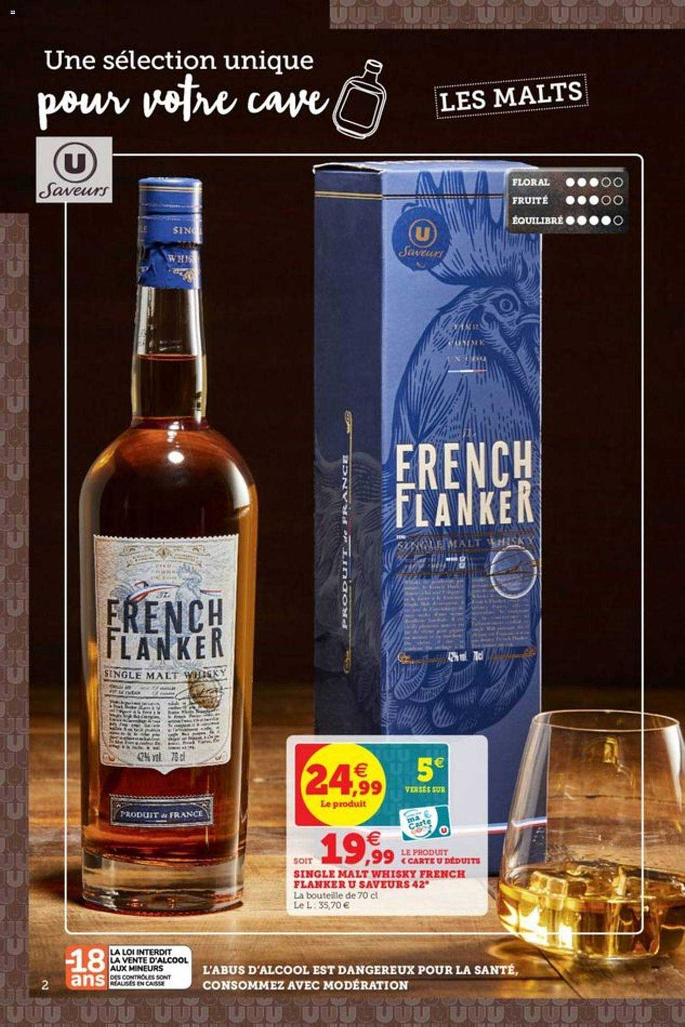single malt whisky french flanker u saveurs 42°
