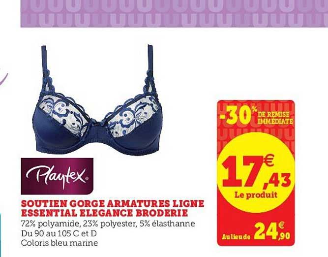 soutien gorge armatures ligne essentieal élegance broderie
