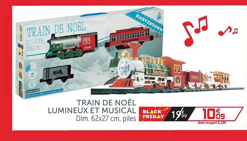 Train De Noël Lumineux Et Musical