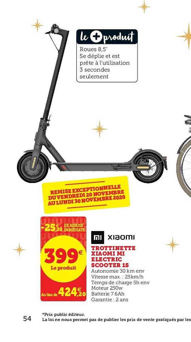 trottinette xiaome mi electric scooter 1s