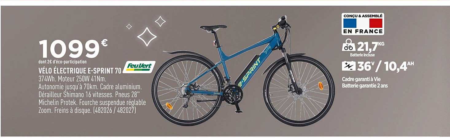 vélo électriqe e sprint 70