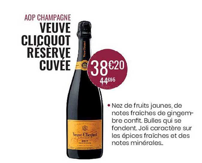 veuve clicquot résèrve cuvée aop champagne