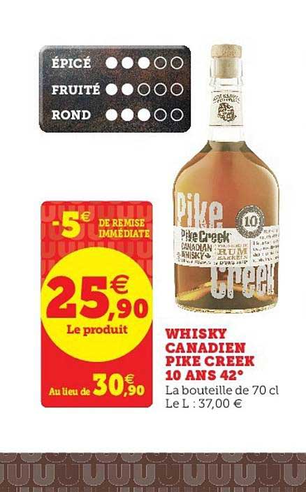 whisky canadien pike creek