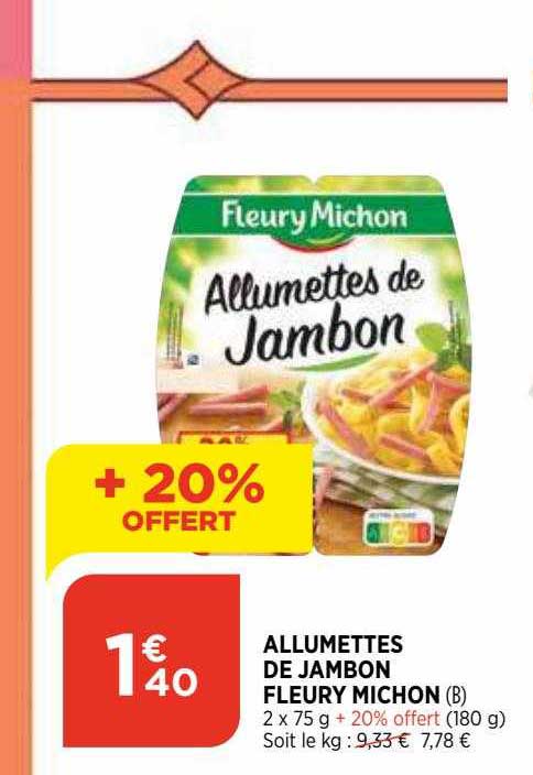 allumettes de jambon fleury michon