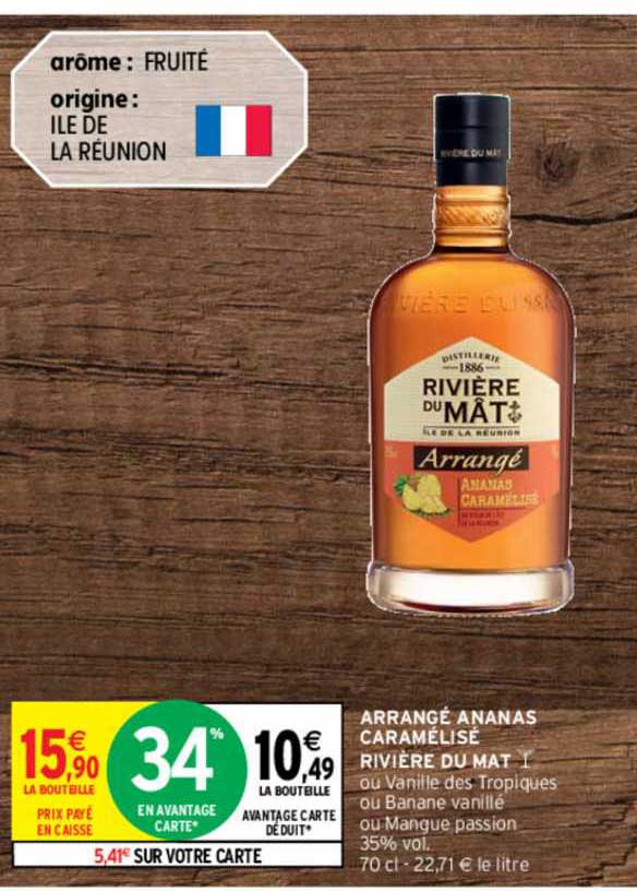 arrangé ananas caramélisé rivière du mat