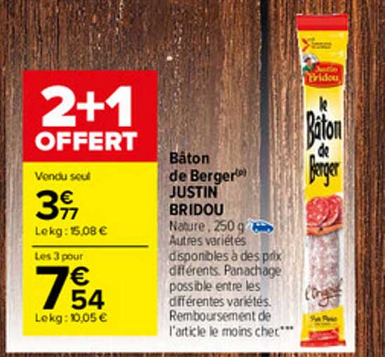 bâton de berger justin bridou