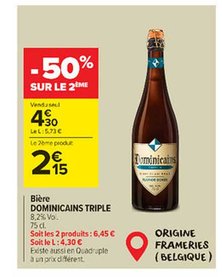 bière dominicains triple