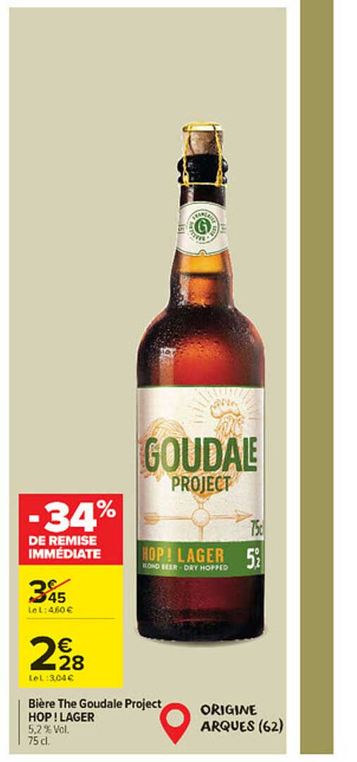 bière the goudale project hop ! lager