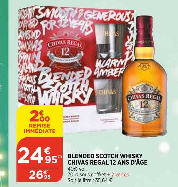 blended scotch whisky chivas regal 12 ans d'âge