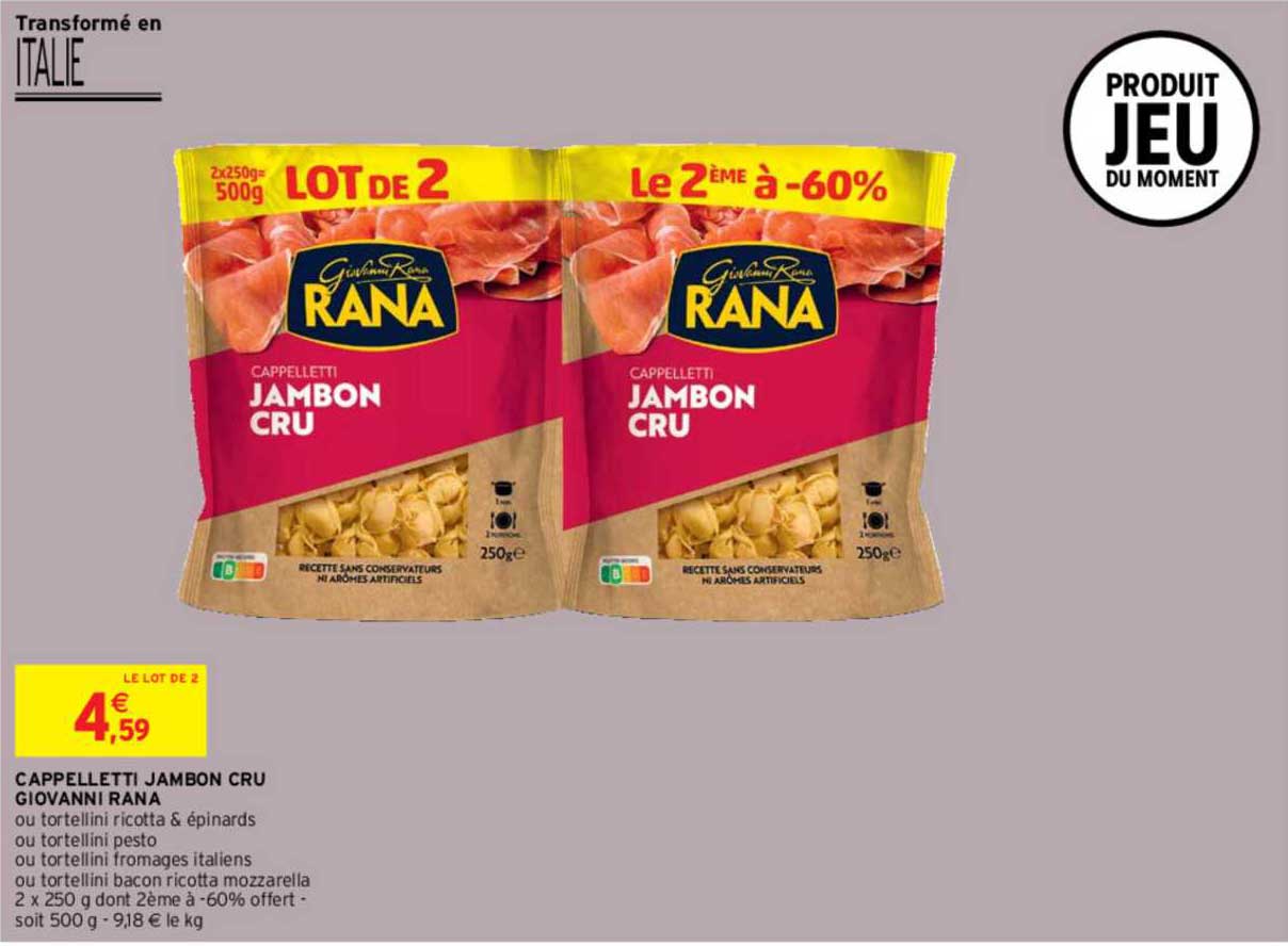 Cappelletti Jambon Cru Giovanni Rana