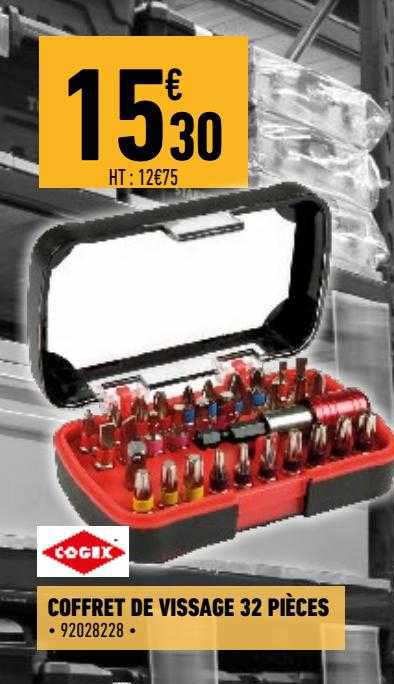 coffret de vissage 32 pièces