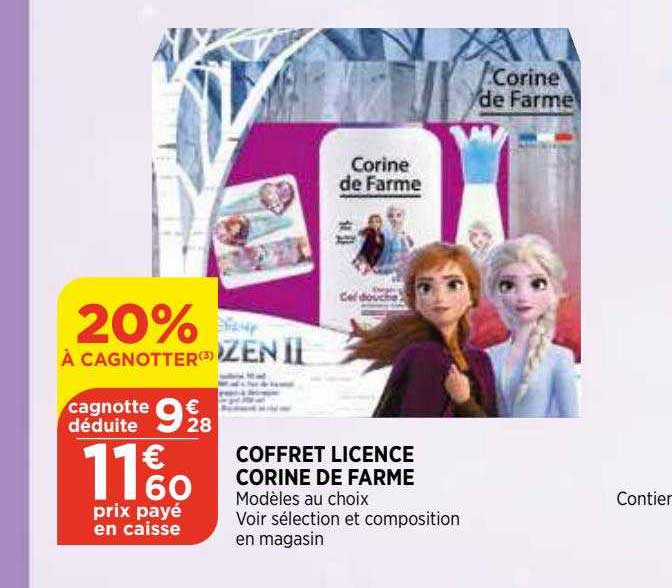 coffret licence corine de farme
