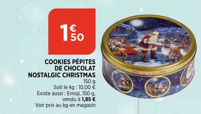 cookies pépites de chocolat nostalgic christmas