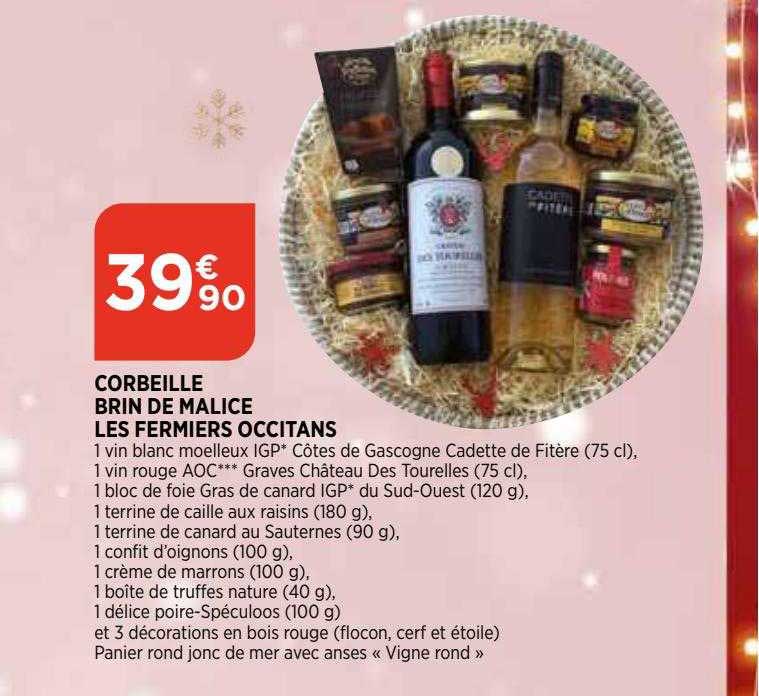 corbeille brin de malice les fermiers occitans