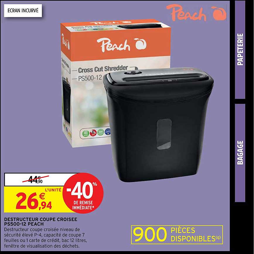 destructeur coupe croisée ps500-12 peach