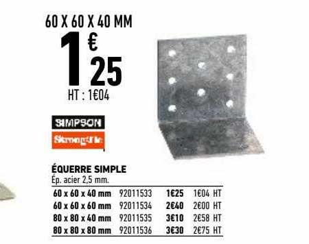 équerre simple simpson