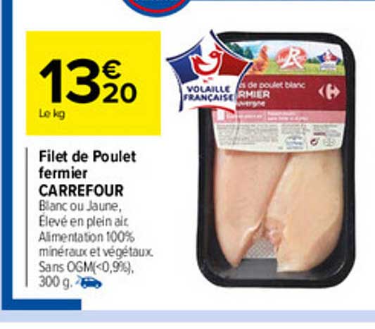Filet De Poulet Fermier Carrefour