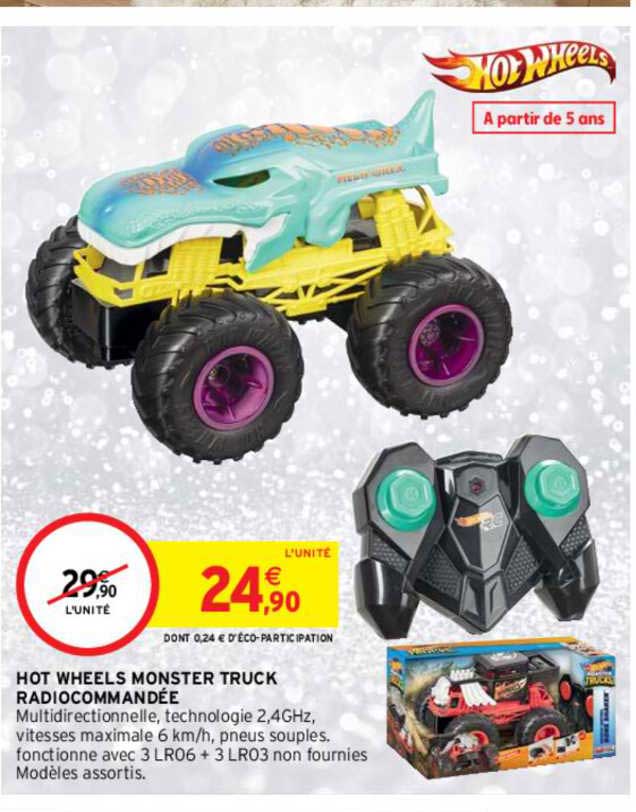 hot wheels monster truck radiocommandée