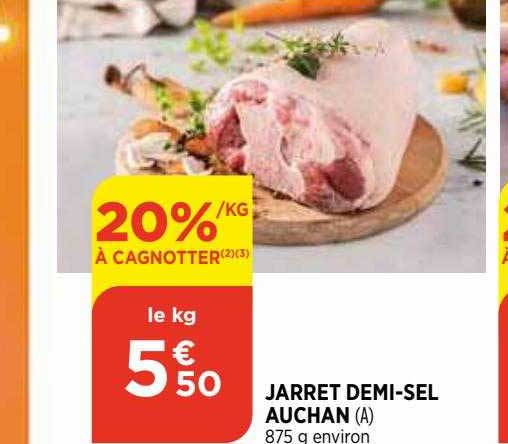 jarret demi-sel auchan