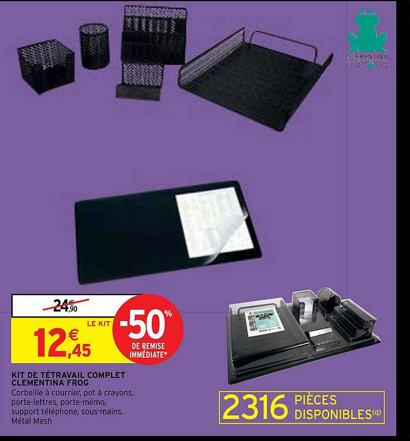 kit de tétravail complet clémentina frog
