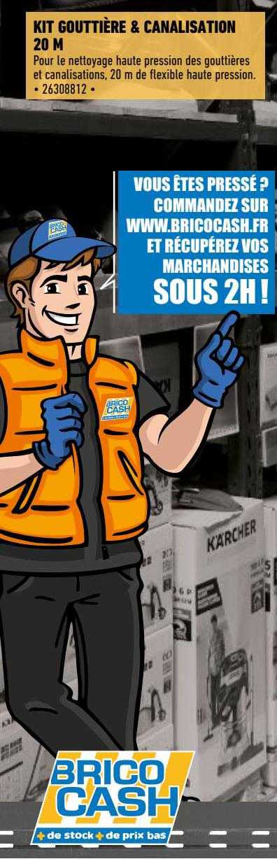 kit gouttière à canalisation 20 m