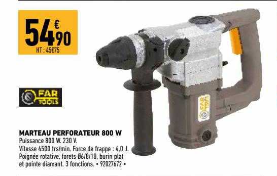marteau perforateur 800 w far tools