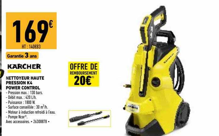 nettoyeur haute pression k4 power control kärcher