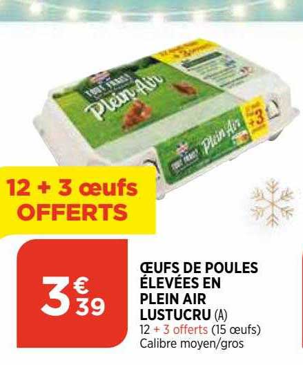 Oeufs De Poules élevées En Plein Air Lustucru