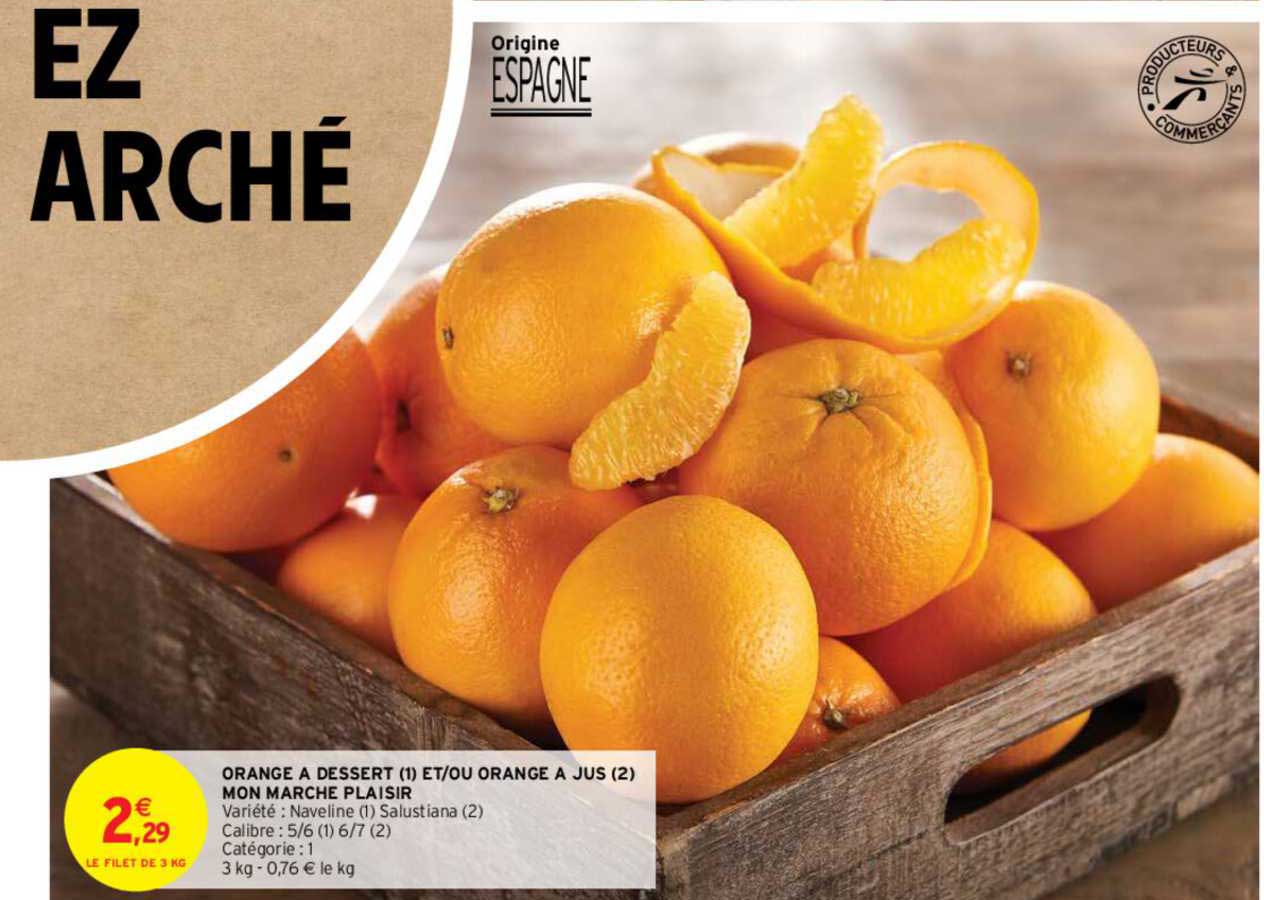 orange à dessert et ou orange à jus mon marché plaisir