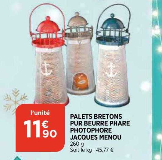 palets bretons pur beurre phare photophore jacques menou